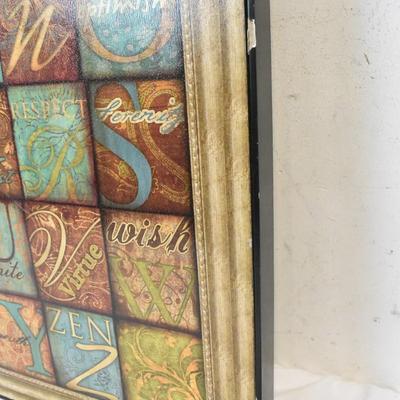 Rectangular Wall Decor, Alphabet