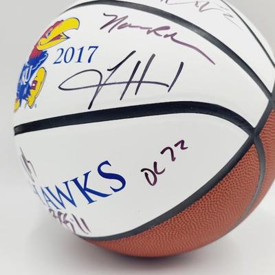 2016 - 2017 KU BILL SELF TEAM AUTHENTICATED SIGNED BASKETBALL