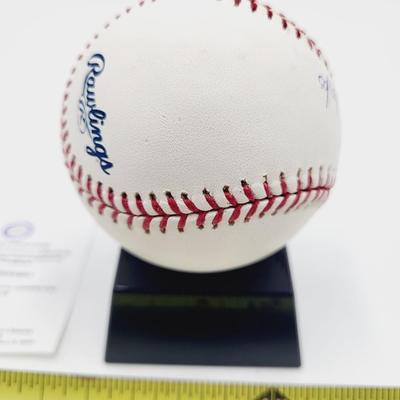 JEREMY HERMIDA - 1ST AB GRAND SLAM 8/31/05 AUTHENTICATED SIGNED BASEBALL