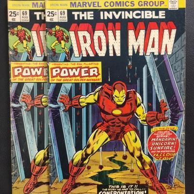 Marvel Triple Action and The Invincible Iron Man Comics
