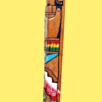 2 Carved Wooden Flutes