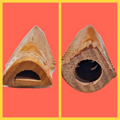 2 Carved Wooden Flutes