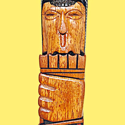 2 Carved Wooden Flutes