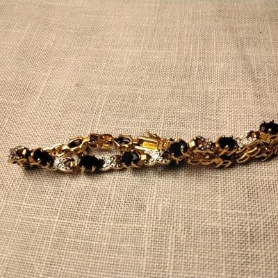 ROSS SIMONS Sapphire & Diamond Accent 7" Tennis Bracelet