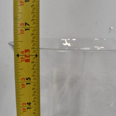 Large Glass Centerpiece, 16" Tall