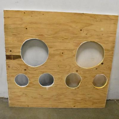 Large Wooden Halloween Photo Stand In