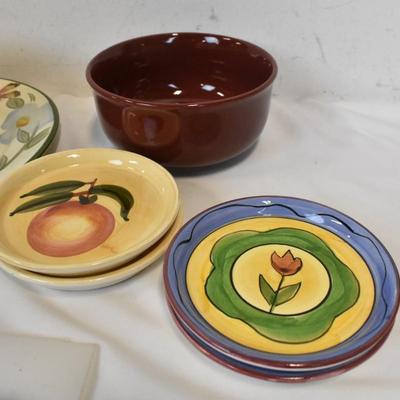 Assorted Stoneware and Ceramic Dishes, Gibson, Pfaltzgraff