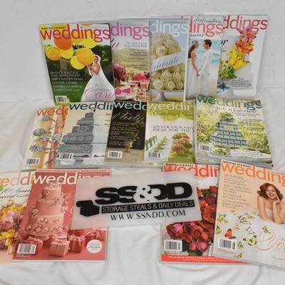 14 Bridal Magazines, Martha Stewart Weddings