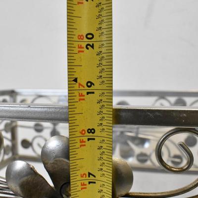 Metal Nightstand/Small Table, Missing Top