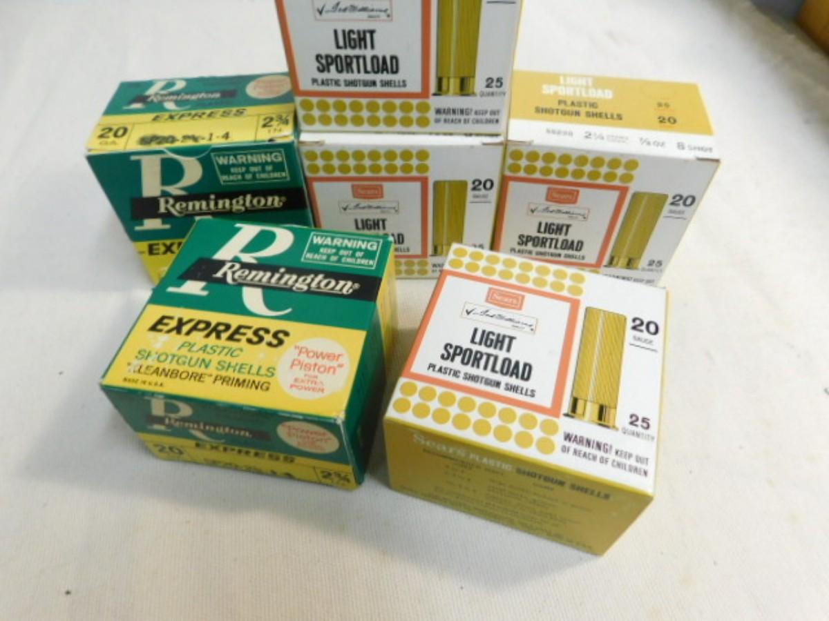 Assorted Ted Williams and Remington 20 Gauge Ammo Various Shots ...