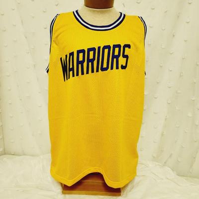 JSA AUTHENTICATED #24 RICK BARRY SIGNED WARRIORS BASKETBALL JERSEY