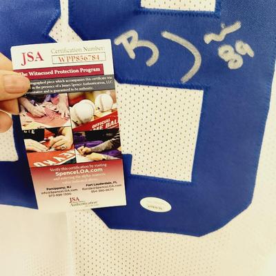 JSA AUTHENTICATED #89 BLAKE JARWIN SIGNED DALLAS COWBOYS FOOTBALL JERSEY