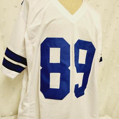 JSA AUTHENTICATED #89 BLAKE JARWIN SIGNED DALLAS COWBOYS FOOTBALL JERSEY