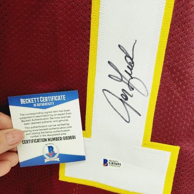 BECKETT CERTIFICATED COACH GRUDEN #1 SIGNED BUCHANEERS FOOTBALL JERSEY