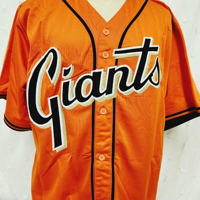 JSA AUTHENTICATED GAYLORD PERRY #36 SF GIANTS SIGNED FOOTBALL JERSEY