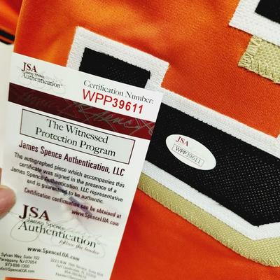 JSA AUTHENTICATED GAYLORD PERRY #36 SF GIANTS SIGNED FOOTBALL JERSEY