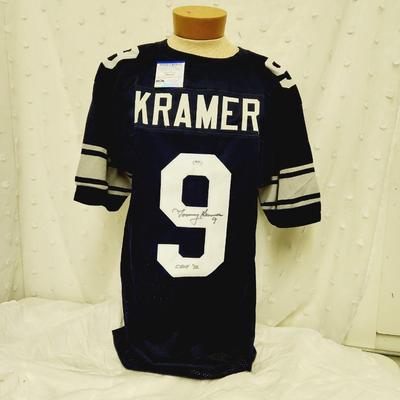PSA AUTHENTICATED #9 TOMMY KRAMER RICE UNIVERSITY OWLS FOOTBALL JERSEY