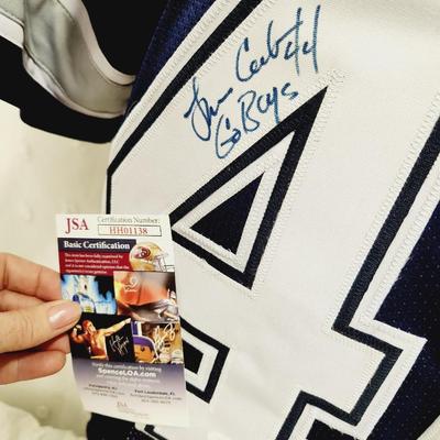 JSA AUTHENTICATED #44 LINCOLN COLEMAN SIGNED FOOTBALL JERSEY
