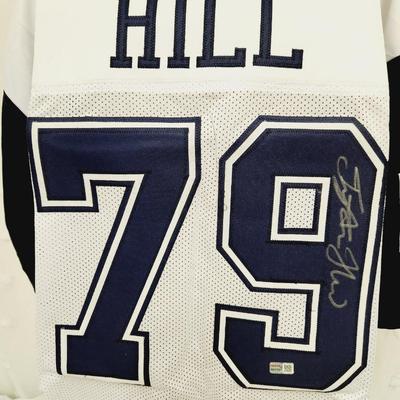 TRISTAR AUTHENTICATED #79 TRISTEN HILL SIGNED DALLAS COWBOYS FOOTBALL JERSEY