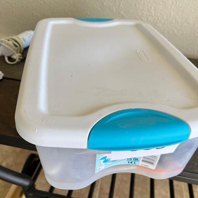 Tub of Kitchen Utensils