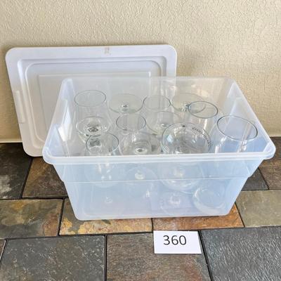 Tub of Crystal Stemware