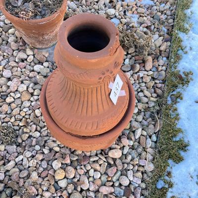 Terra Cotta Pots & stove