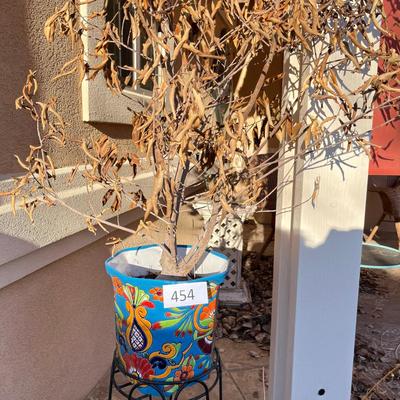 Talavera Flower pot w/ Stand