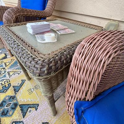Wicker Chairs & Table