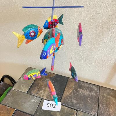 Mexican painted Fish Hanging