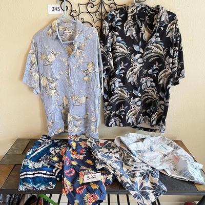 Lot of Mens Hawaiian Shirts
