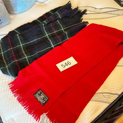 Two wool scarves