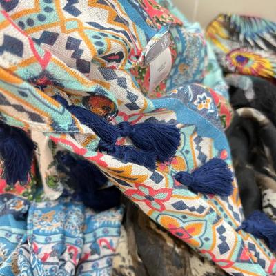 Lot of scarves