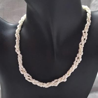 New Old Stock  14K FW Pearl  16" Torsade Necklace