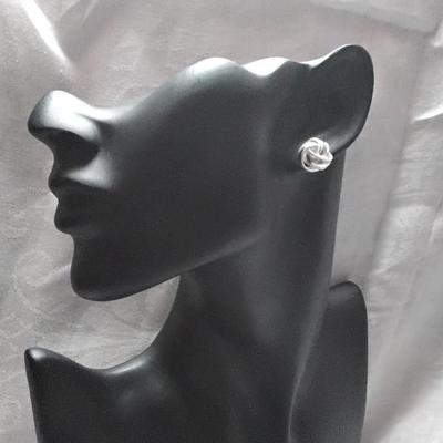 925 Love Knot Post Earrings