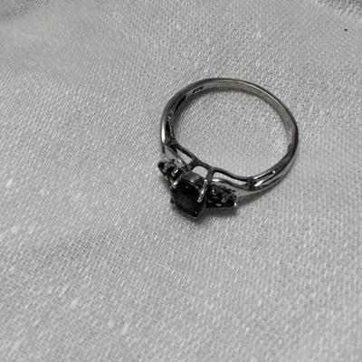 Gorgeous Vintage Grape Colored Rhodolite Garnet STS 925 Ring Size 9
