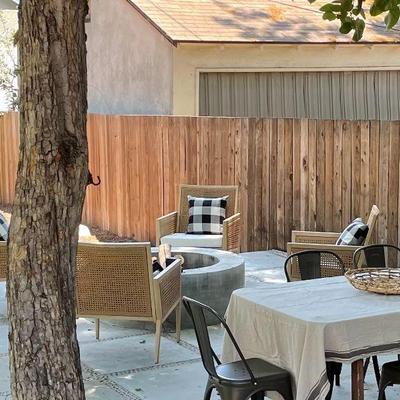 Set of 4 outdoor armchairs