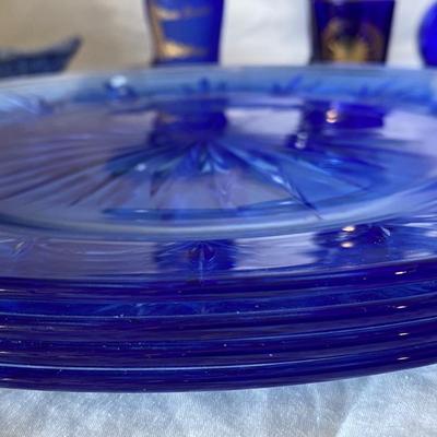 The Cobalt Blue Glassware Lot