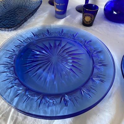 The Cobalt Blue Glassware Lot