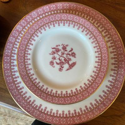 Crimson New York Haviland Cambridge China - 6 Dinner plates and 6 bread & butter plates or dessert plates 