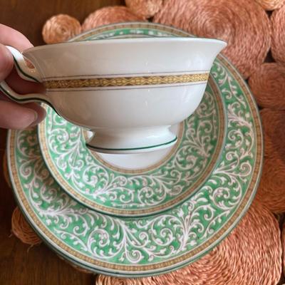 1 - Wedgwood  teacup & saucer and 2 matching dessert plates 