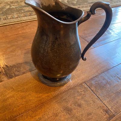 9â€ Large International Silver Water Pitcher