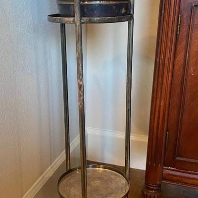 Silver Champagne Cooler & Stand - circa 1900 