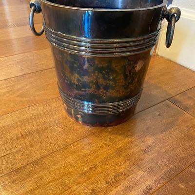 Silver Champagne Cooler & Stand - circa 1900 