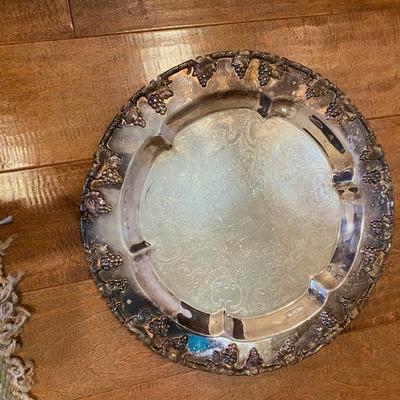 Sheffield Silver on Copper Reproduction Grapevine BorderÂ Tray 