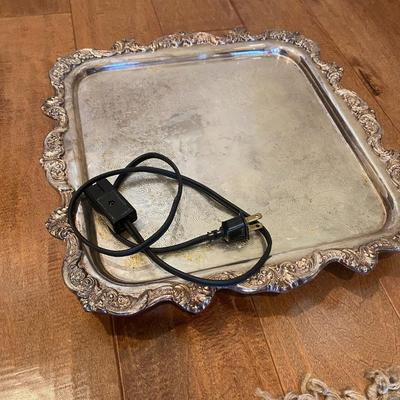 Towle Silver Plate warming tray (electric)