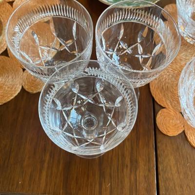Crystal White Wine Glasses from Bohemia