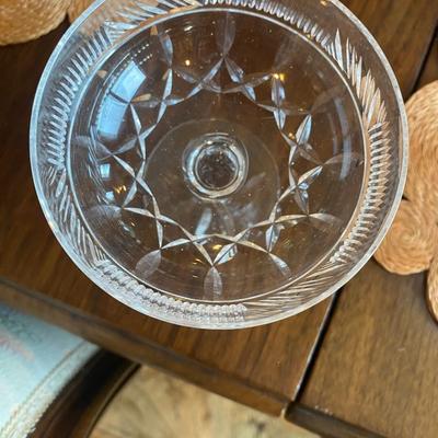Crystal Champagne Coupes from Bohemia circa 1900 