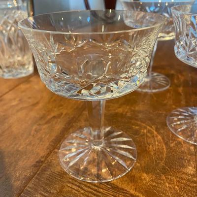  Stemmed Crystal Dessert Goblets  