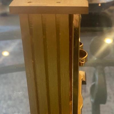 Swiss Gubelin Carraige / Desk Clock with Ornate Gold Doors