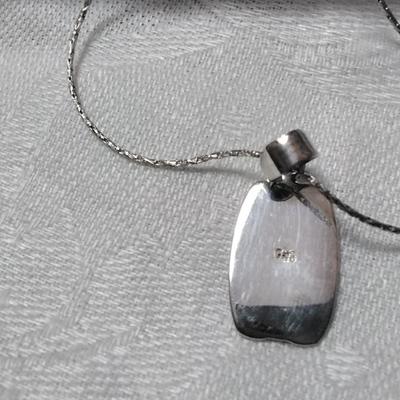 Beautiful Fleur De Lis 18" 925 Necklace